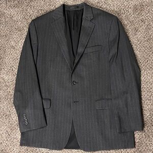 Lauren Ralph Lauren Charcoal Pinstripe Blazer 42R